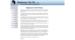 Desktop Screenshot of beginnerstaichi.com