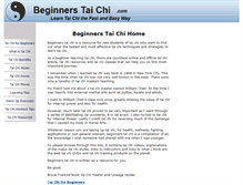 Tablet Screenshot of beginnerstaichi.com